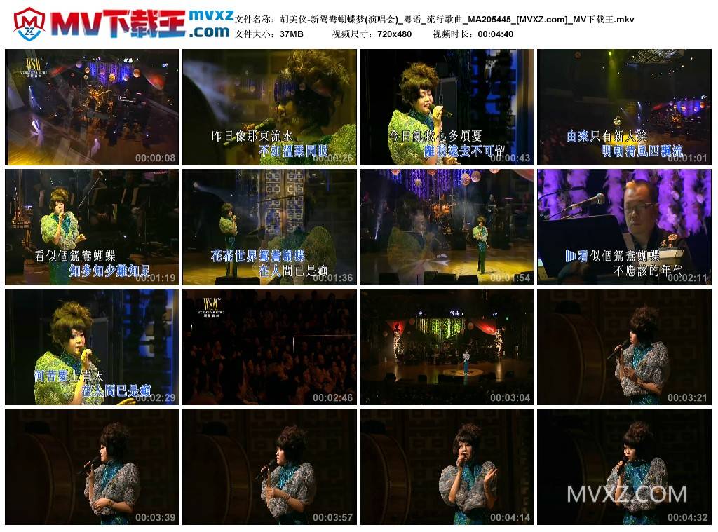 胡美仪-新鸳鸯蝴蝶梦(演唱会)_粤语_流行歌曲_MA205445